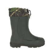Kamik Kids Snobuster2 Insulated Waterproof Winter Boots, Mossy Oak Country, Size 5 Big Kid, AK4169G