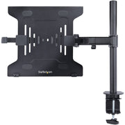 StarTech.com Adjustable Laptop and Monitor Desk Mount, Articulating Arm, VESA Tray, Clamp and Grommet Mount, Supports Laptops up to 16.5in and Monitors up to 34in