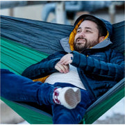 Grand Trunk Bp-Dlxh-06 Double Deluxe Parachute Hammock, Green/Charcoal
