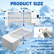 Vikua Refrigerator Ice Maker Assembly, Compatible with Whirlpool Kenmore Amana, White, Direct Replacement for W11546935