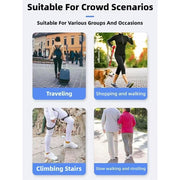 Robotic Exoskeleton Adjustable Bionic Leg Support Walking Assist Device Black