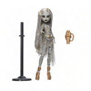 Monster High The Mummy Collector Doll with Gauzy Wrap Dress, Sarcophagus Purse, Scarab Ring, Golden Belt, Doll Stand Included