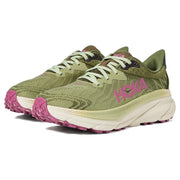 Hoka Challenger 7 Women's Trail Running Shoes, Forest Floor Beet Root, Medium Width, Mesh Upper, Rubber Outsole, 1134498-FBT