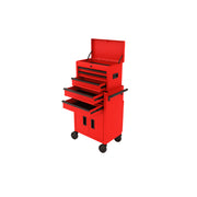 Hyper Tough 20-Inch Heavy Duty Steel Tool Chest, 300 lb Capacity, Red, Caster Wheels, 803-979-0194