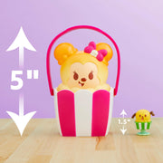 Just Play Disney Munchlings Mini Munch Poppin Treat Bucket, 1.5 Inch Collectible Toy Figures, Assorted Disney Character Themes