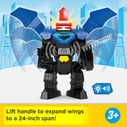 Fisher-Price Imaginext DC Super Friends Batman Flight Mech with Lights, Sounds, 14.5-Inch Figure, 24-Inch Wingspan, Launcher, and 3-Inch Batman Figure