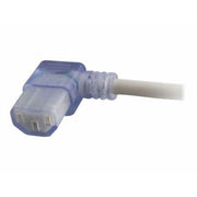 C2G 10ft 16 AWG Hospital Grade Power Cord, NEMA 5-15P to IEC320 C13R, Gray with Clear Connectors, 48048
