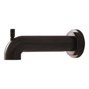 Signature Hardware Greyfield Bathtub Faucet with Integrated Diverter, Aged Brass, 7-1/8 in Spout Reach, Brass Construction, Wall Mount, 948965