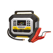 Stanley FatMax Car Battery Booster with 120 PSI Air Compressor, USB PowerStation, Solar Compatible, Yellow, LPS120CF