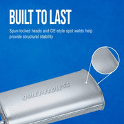 Tenneco Walker Quiet-Flow SS Exhaust Muffler, Direct-Fit, 2.5 Inlet/Outlet, Stainless Steel, for Chevrolet Colorado and GMC Canyon 2004-2019