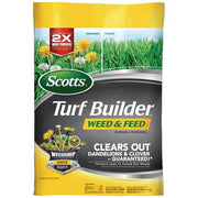 Scotts Turf Builder Weed & Feed, Dual Action Formula, 45.26 lbs, Covers 16,000 Sq Ft