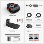 Segway Navimow Robotic Lawn Mower, Perimeter Wire-Free, RTK Vision EFLS 2.0, AI-Assisted Mapping, Multi-Zone Management, 7.1 in Cutting Width, 0.25 Acre Coverage, i110N