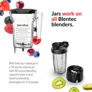 Blendtec TB-621-20 Classic 10-Speed Professional-Grade Countertop Blender, Black