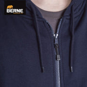 Berne Men's Heritage Thermal-Lined Full-Zip Hooded Sweatshirt, Charcoal, 3XL, Big & Tall, SZ101