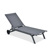 Yotrio FLA00102B-3 Aluminum Sling Chaise Lounge Chair