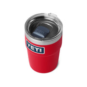YETI Rambler 16 oz Stackable Tumbler, Vacuum Insulated Stainless Steel with MagSlider Lid, Red Badge, 21071508702