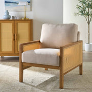 Better Homes & Gardens BH1436211066098 Springwood Caning Accent Chair, Light Wood