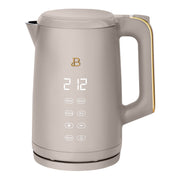 Beautiful 19455 1.7-Liter Electric Kettle 1500 W with One-Touch Activation, Porcini Taupe by Drew Barrymore