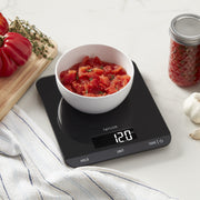 Taylor 33 LB Kitchen Glass Digital Scale, Black, High Capacity, Hold Function, Touch Control, 5301335