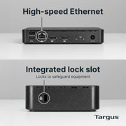 Targus DOCK316USZ Universal USB-C Docking Station, Dual 4K UHD DisplayPort, 100W Power Delivery, Black