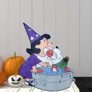 ProductWorks Peanuts 36 Inch Halloween Lucy and Snoopy Bobbing for Apples Outdoor LED Yard Decor Multicolor 66318_AMZ