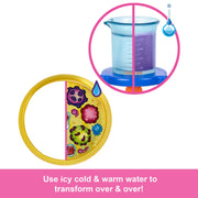 Mattel Barbie Scientist Doll Playset with Blonde Doll, Tie-Dye Dress, White Lab Coat, Lab Table, Microscope, Color-Change Beaker, Petri Dish Accessories, JCR70
