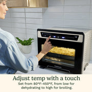 Cuisinart 15-in-1 Extra-Large Digital Air Fryer Oven, 1800W, 0.9 Cubic Foot, Black and Stainless Steel, TOA-112