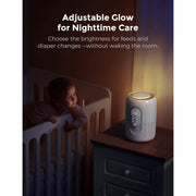 Momcozy Nursery Air Purifier, Quad-Layer H13 HEPA & Carbon Filter, Real-Time PM2.5 Monitor, Ultra-Quiet 21 dB Sleep Mode, Dimmable Night Light, White