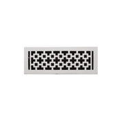 Durand Brass Floor Register - Chrome - 4