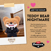 ZURU Fuggler Wedding Fuggs 9 Inch Plush 2-Pack, Bride and Groom Stuffed Toys with Human-Like Teeth and Ring, Collectible Soft Plush 15757