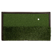 Athletic Works Dual Surface Golf Practice Mat, Heavy-Duty Synthetic Grass, Non-Slip Rubber Base, Green, 1 ft x 2 ft, WAL016