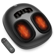 Comfier Shiatsu Foot Massager with Heat, Adjustable Intensities, Fits Foot Size 14, Black, CF-5425-N
