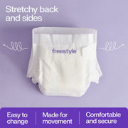 Freestyle Total Chlorine Free Baby Diapers, Hypoallergenic, 14x Better Absorption, Newborn Up to 10 lbs, 56 Count