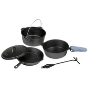 Stansport Pre-Seasoned Cast-Iron 6-Piece Cook Set
