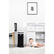Ubbi Stainless Steel Diaper Pail, Odor Locking, No Special Bag Required, Childproof Lock, Matte Black, 89270831