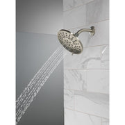 Delta Faucet 4-Setting Multi Function Shower Head, Spotshield Brushed Nickel, 1.75 GPM, High Pressure, Round, 75617SN