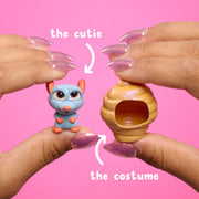 Just Play Disney Doorables Costume Foodies Collectible Toy Figures, 2 Mini Figures with Removable Food-Inspired Costumes, Refrigerator Capsule, Multicolor, 1.5 Inch, 36 to Collect, 50104