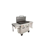 LOCO LCG3ST3C36 36 in. Cooking Space, Close Cart 3-Burner Propane Grill/Griddle in Beige/Bisque
