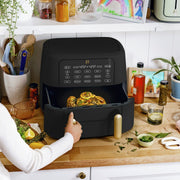 Beautiful 9QT TriZone Air Fryer, Black Sesame by Drew Barrymore