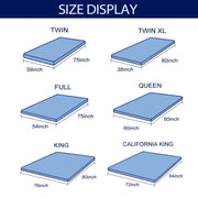 Subrtex SESBTBKCD04Q Gel-Infused Memory Foam Mattress Topper, 4 Inch, Queen, Removable Fitted Cover