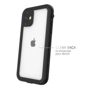 Body Glove 9759906 Tidal Waterproof Phone Case for iPhone 11, Black/Clear