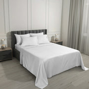 Serta SRS501325722-03 6-Piece 800 Thread Count White Cotton Rich Adult Bed Sheet Set, King - Deep Pocket