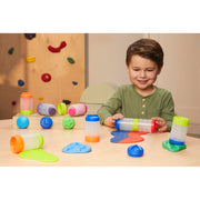 Wonder Factory Never Dry Dough Mega Box Set Multicolor 8 Tubes 60ml 595137-EUC