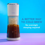 Mr. Coffee 2214046 Portable Cold Brew Coffee Maker Oatmilk, White
