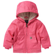 Carhartt Canvas Insulated Hooded Active Jacket for Babies - Pink Lemonade - 12 Months
