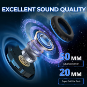 VEAT00L Gaming Headset with Microphone, 7.1 Stereo Surround Sound, Noise Canceling Mic, Over-Ear Soft Earmuffs, LED Light, Compatible with PS4, PS5, Xbox One, PC, Laptop, Nintendo Series X|S