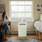 LG Smart Portable Air Conditioner, 10,200 BTU DOE / 14,000 BTU ASHRAE, White, Cools 450 Sq. Ft., LP1025WSSM
