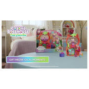 Gabby's Dollhouse Fairylandia Kitty Fairy Flutter-riffic Dollhouse Playset, 12-Piece Set with Exclusive Rainbow Winged Ring