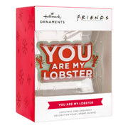 Hallmark Friends You Are My Lobster Christmas Ornament, Resin, Red and Green, 3 x 1.75 in, 1 Count