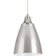 Progress Lighting P5175-0930K9 Contemporary/Soft 1-9W Led 3000K Pendant, Brushed Nickel